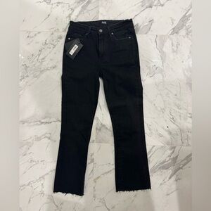 Paige Colette Crop Flare High Rise Slim. Black. Sz 27. New with Tags. MSRP $229.